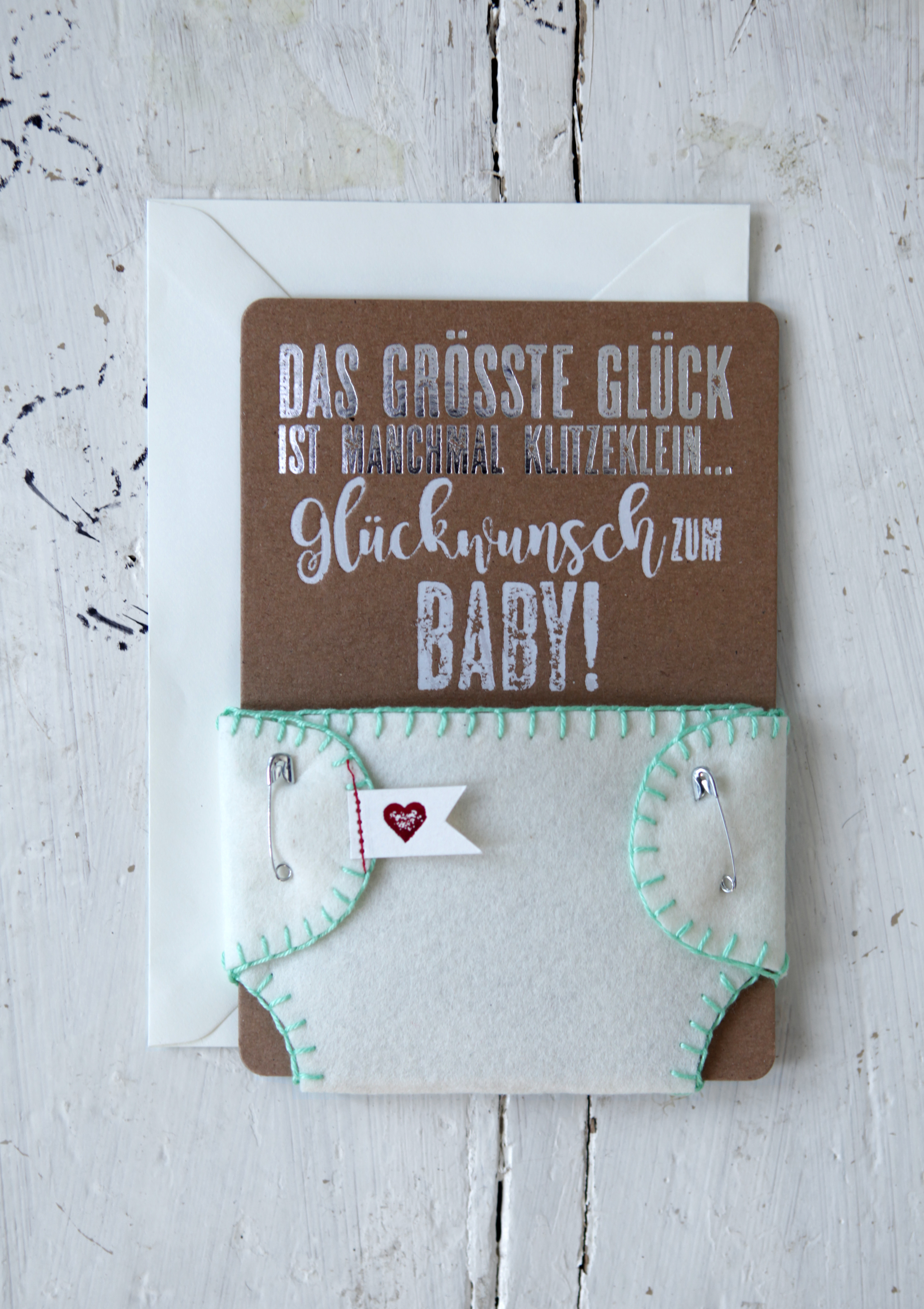 Karte Geburt Windelkarte Gluckwunsch Zum Baby Pigmento Kunst Design