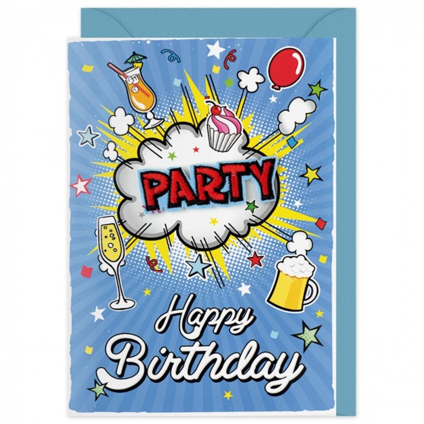 Gruss Und Co Patch Post Geburtstag Party Die Karte Mit Bugelbild Geburtstagskarten Originelle Grusskarten Individuelle Gluckwunschkarten Herrenberg Online Kaufen Pigmento Kunst Design