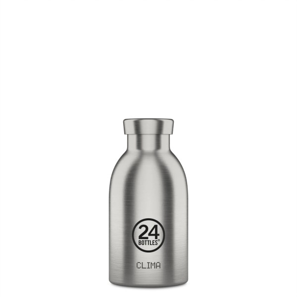 24bottles - Thermosflasche Thermoskanne - Clima Bottle 330 ml - brushed steel